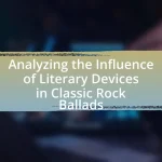 Analyzing the Influence of Literary Devices in Classic Rock Ballads
