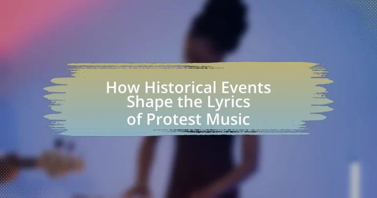 How Historical Events Shape the Lyrics of Protest Music
