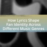 How Lyrics Shape Fan Identity Across Different Music Genres