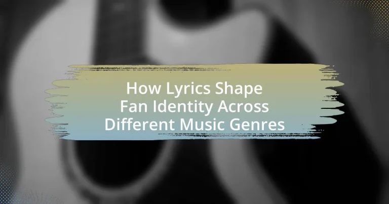 How Lyrics Shape Fan Identity Across Different Music Genres