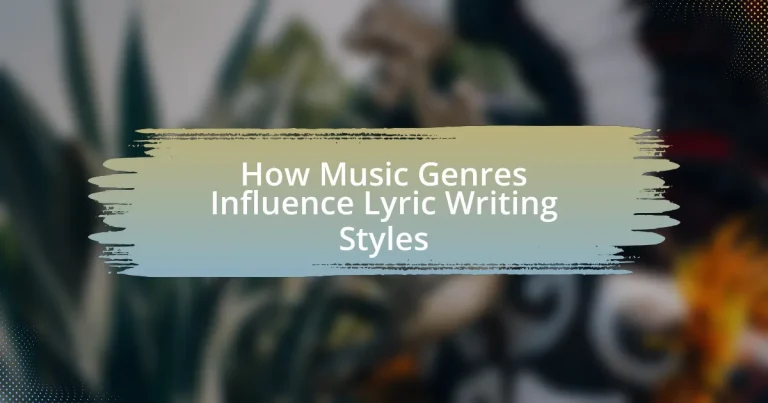 How Music Genres Influence Lyric Writing Styles