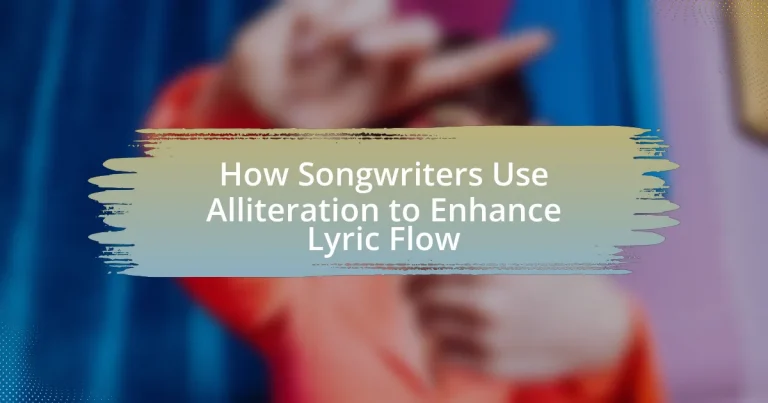 How Songwriters Use Alliteration to Enhance Lyric Flow