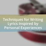 Techniques for Writing Lyrics Inspired by Personal Experiences