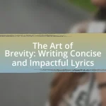The Art of Brevity: Writing Concise and Impactful Lyrics