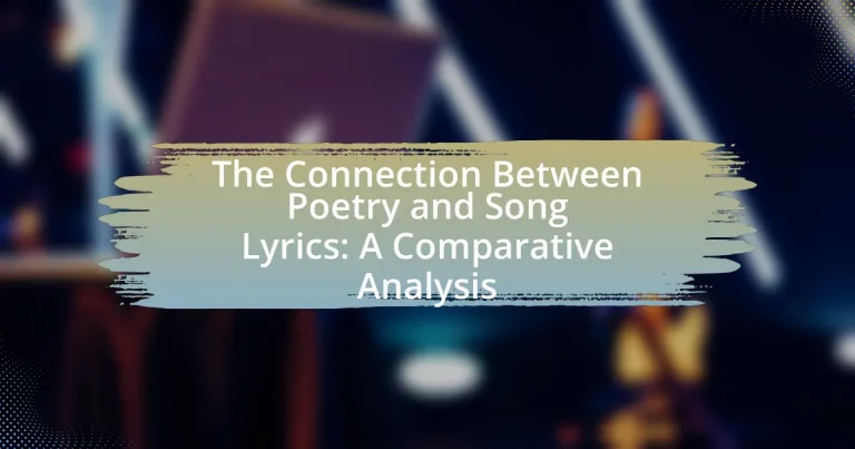 The Connection Between Poetry and Song Lyrics: A Comparative Analysis