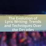 The Evolution of Lyric Writing: Trends and Techniques Over the Decades