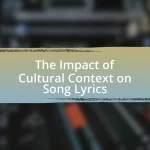 The Impact of Cultural Context on Song Lyrics