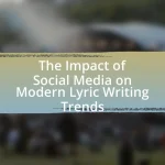 The Impact of Social Media on Modern Lyric Writing Trends