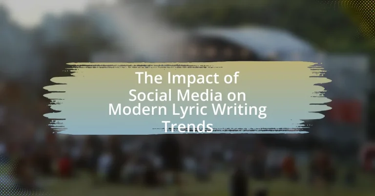 The Impact of Social Media on Modern Lyric Writing Trends