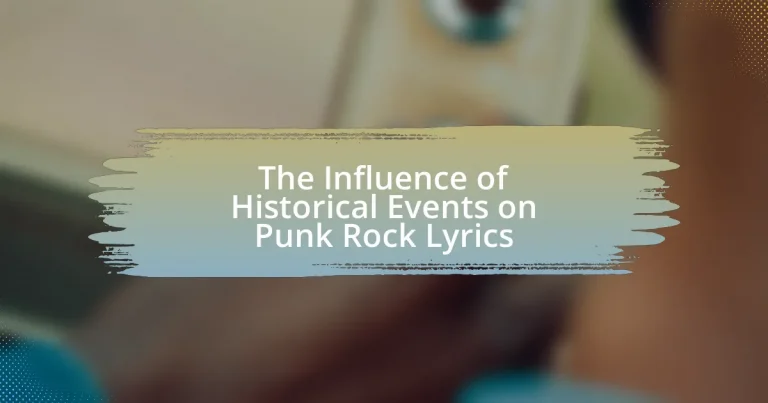 The Influence of Historical Events on Punk Rock Lyrics
