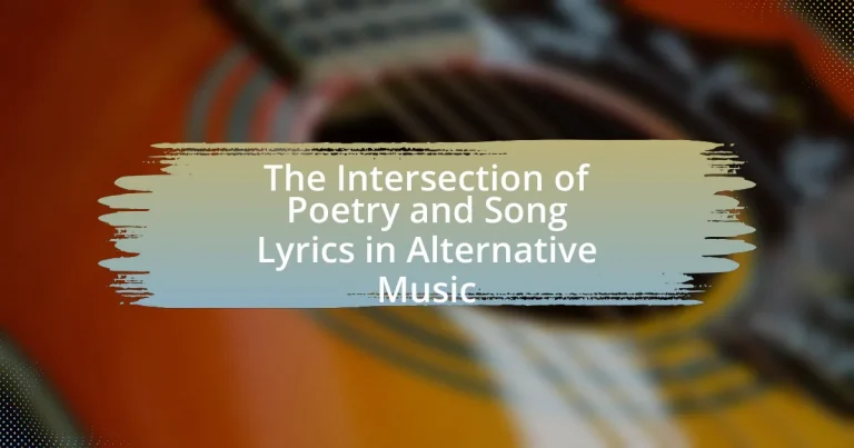 The Intersection of Poetry and Song Lyrics in Alternative Music