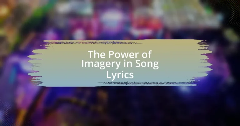 The Power of Imagery in Song Lyrics