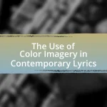 The Use of Color Imagery in Contemporary Lyrics