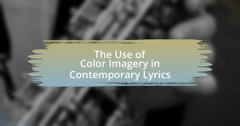 The Use of Color Imagery in Contemporary Lyrics