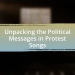 Unpacking the Political Messages in Protest Songs
