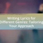 Writing Lyrics for Different Genres: Tailoring Your Approach
