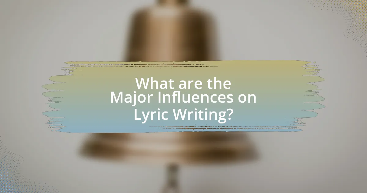 What are the Major Influences on Lyric Writing?
