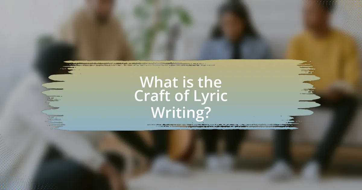What is the Craft of Lyric Writing?