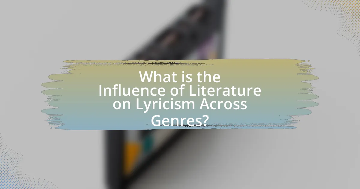 What is the Influence of Literature on Lyricism Across Genres?